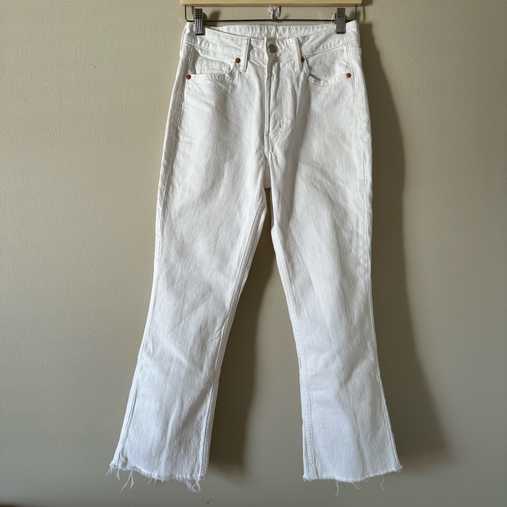 H&M Cropped Flare Jeans with Raw Hem